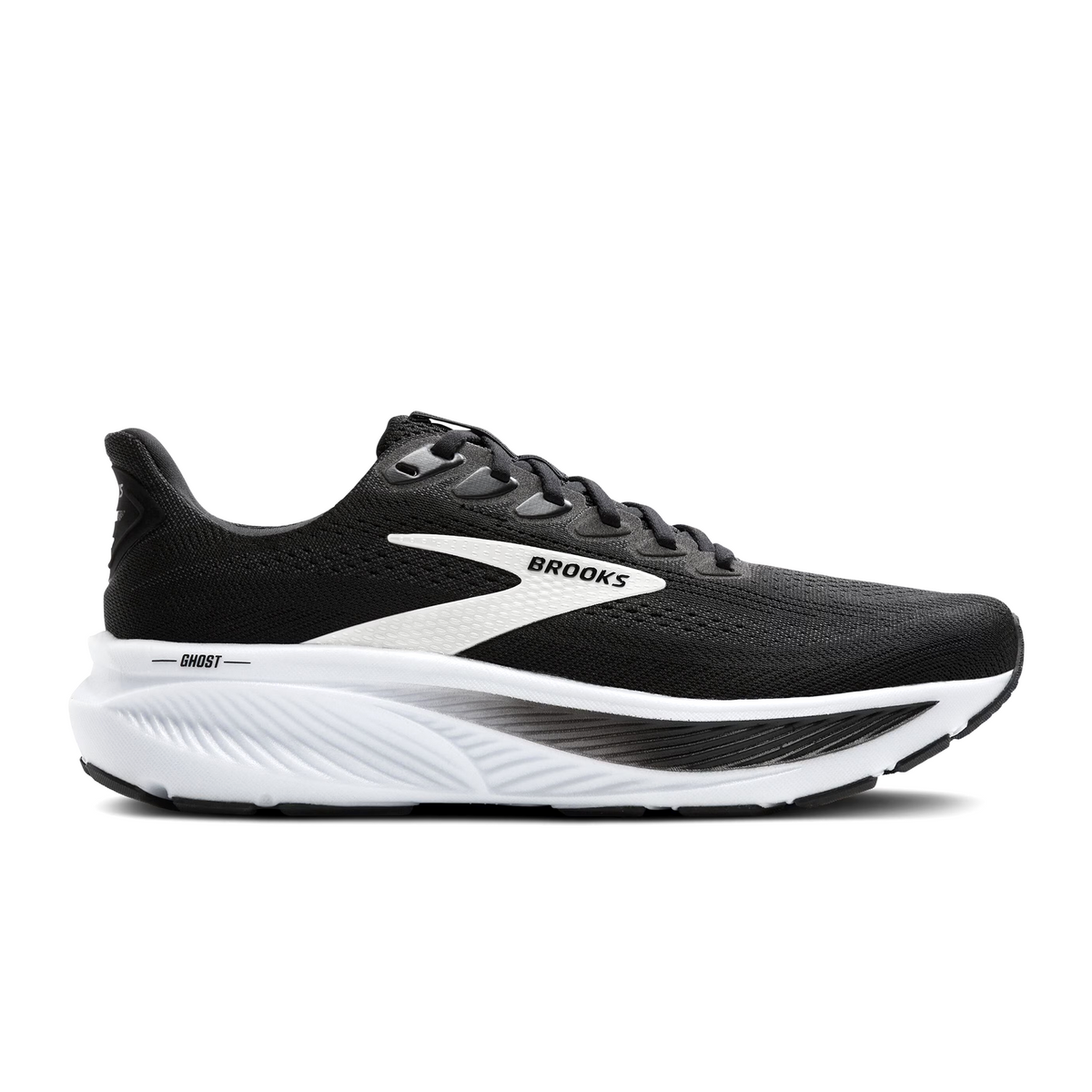 Brooks Ghost 17 Running Shoe Men's - Black/Grey/White