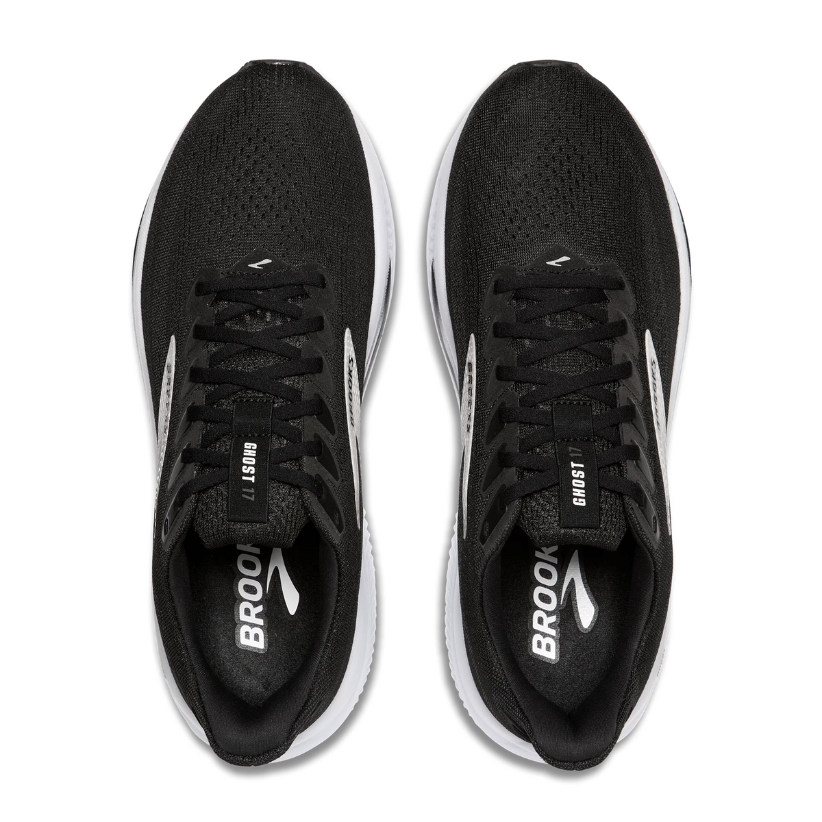 Brooks Ghost 17 Running Shoe Men's - Black/Grey/White
