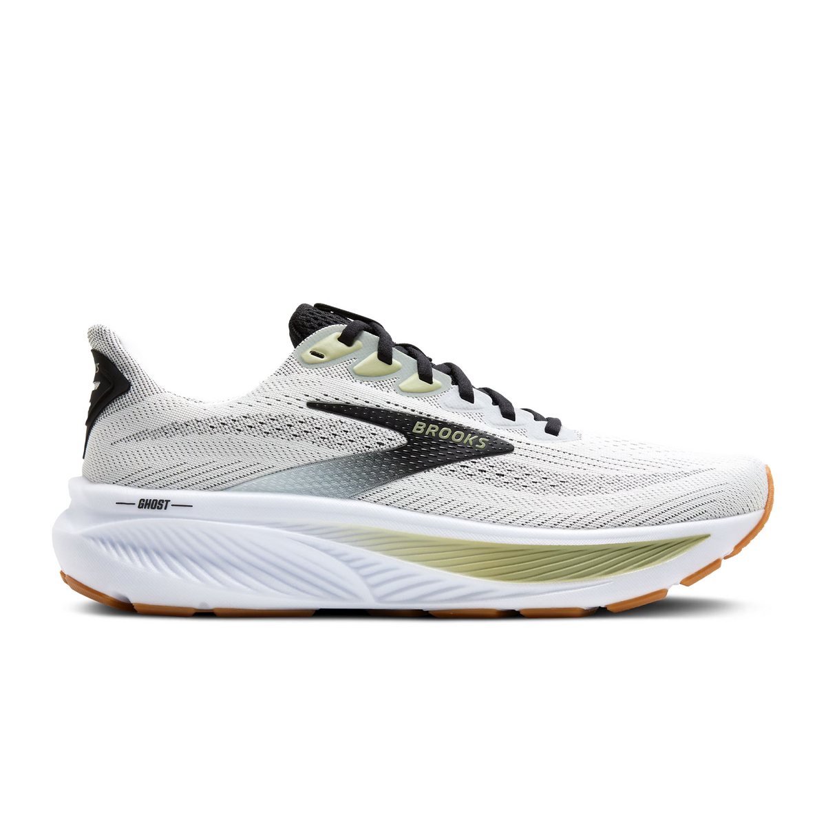 Brooks Ghost 17 Running Shoe Men's - White/Black/Tea