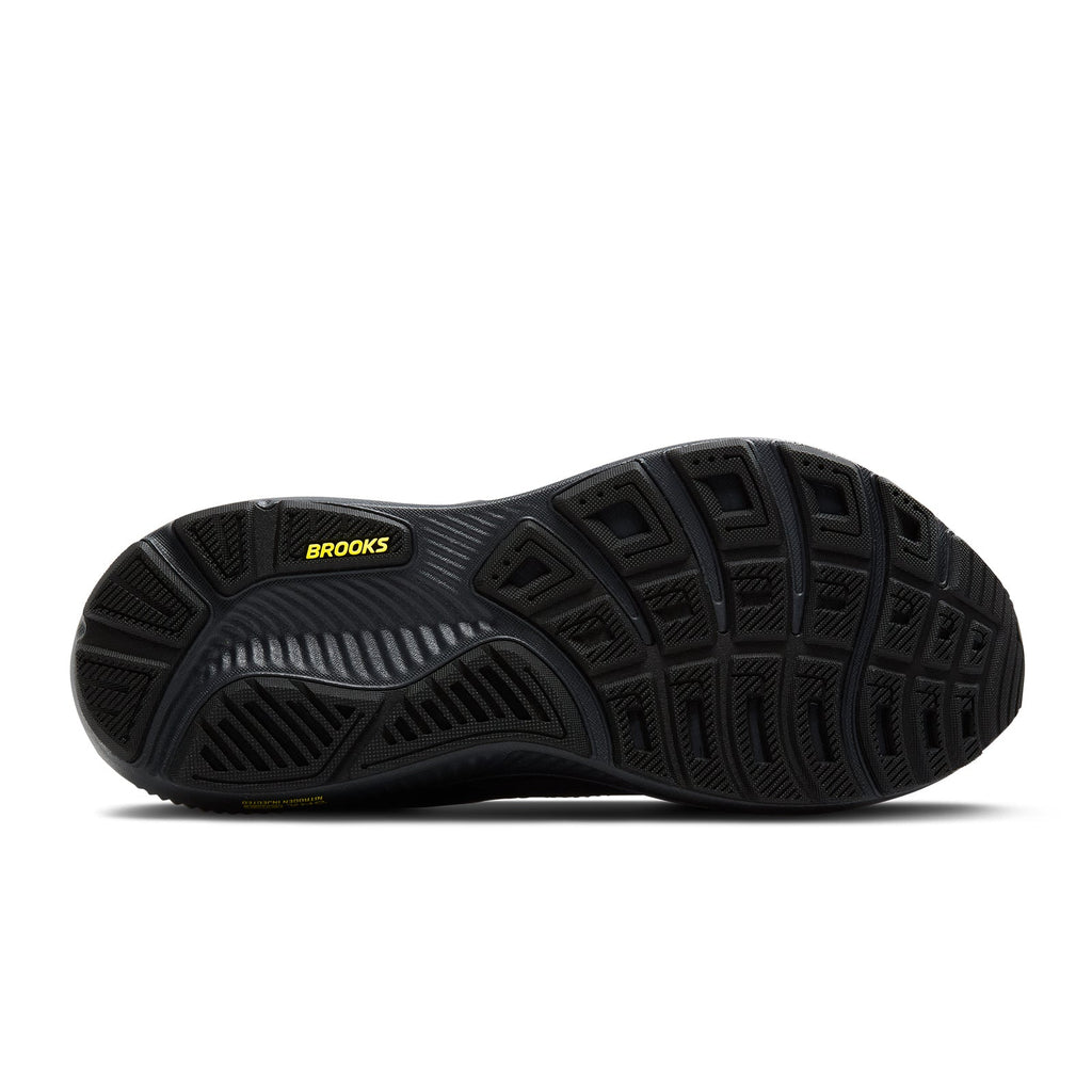 Brooks Ghost 17 Running Shoe Men's - Ebony/Black/Yellow
