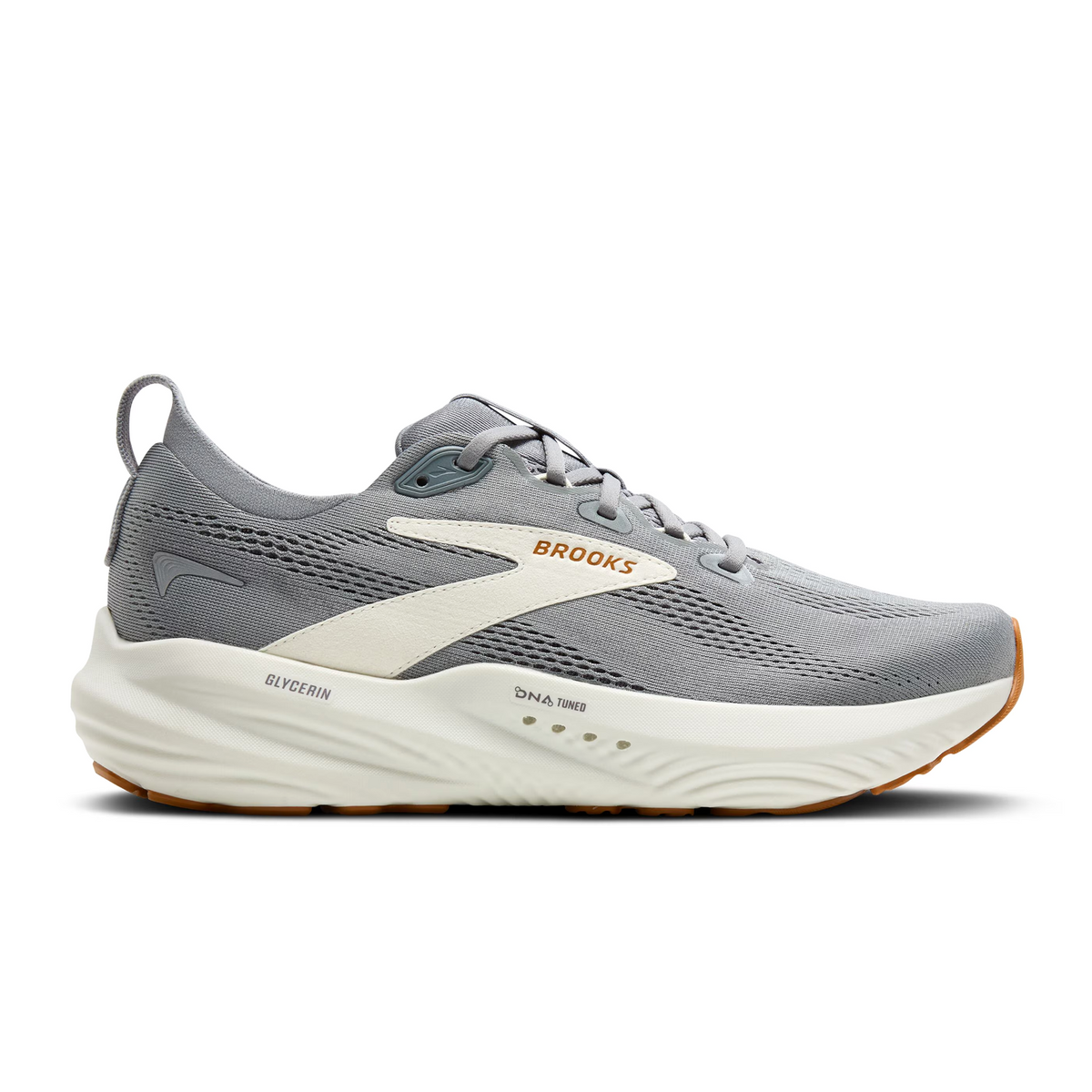 Brooks Glycerin 22 Running Shoe Men's - Primer Gray/Gray/Honey Ginger