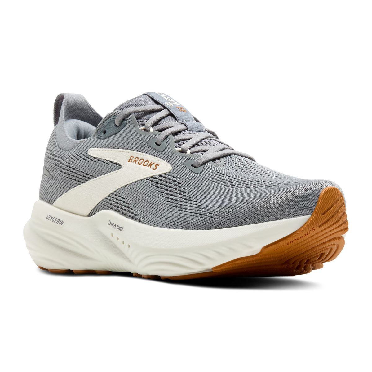 Brooks Glycerin 22 Running Shoe Men's - Primer Gray/Gray/Honey Ginger