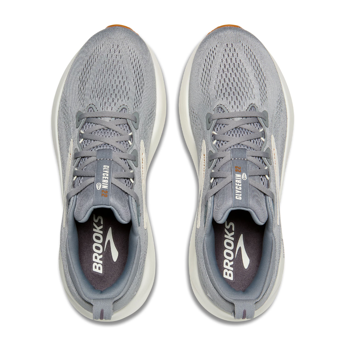 Brooks Glycerin 22 Running Shoe Men's - Primer Gray/Gray/Honey Ginger