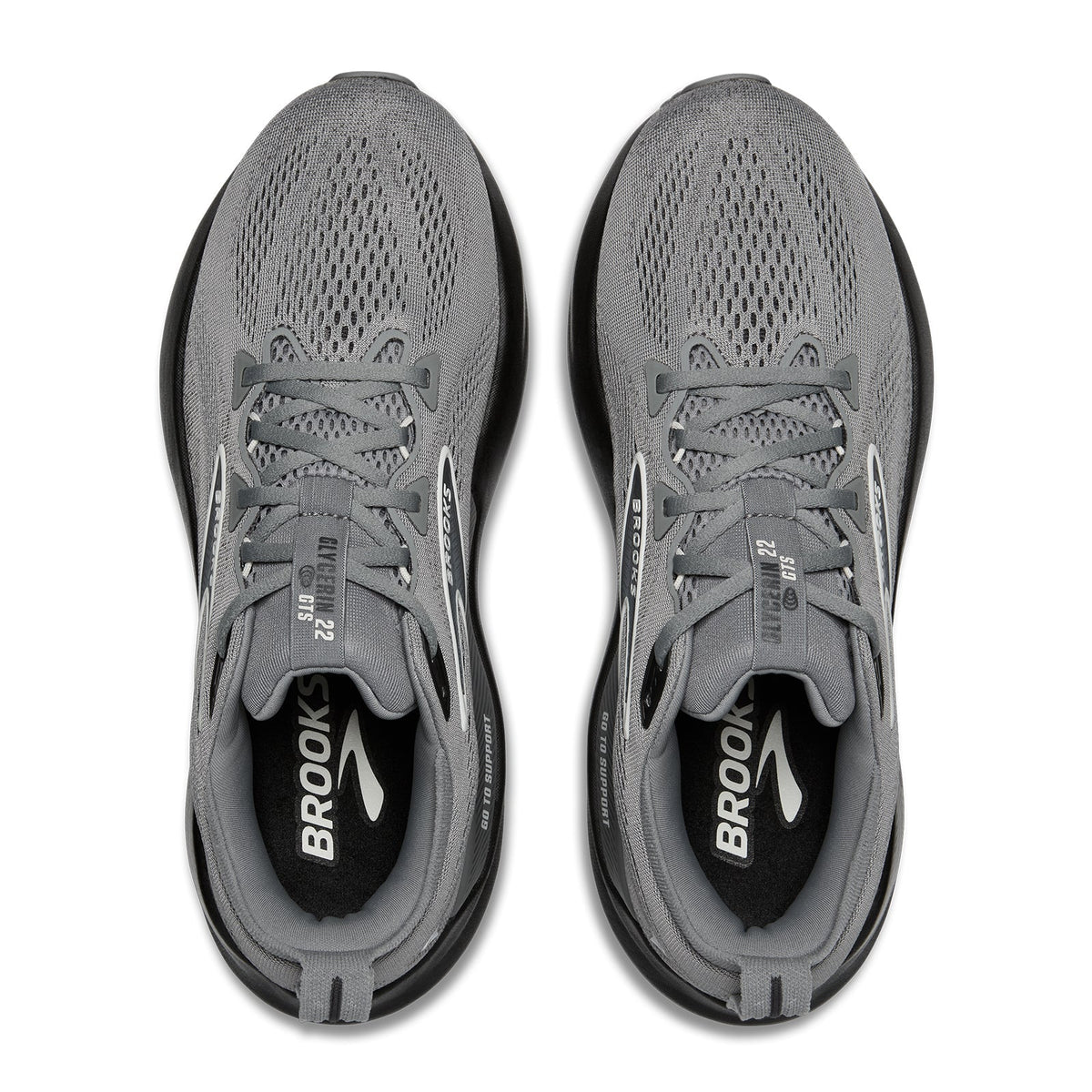 Brooks Glycerin GTS 22 Running Shoe Men's - Primer Gray/Ebony/Bluewash