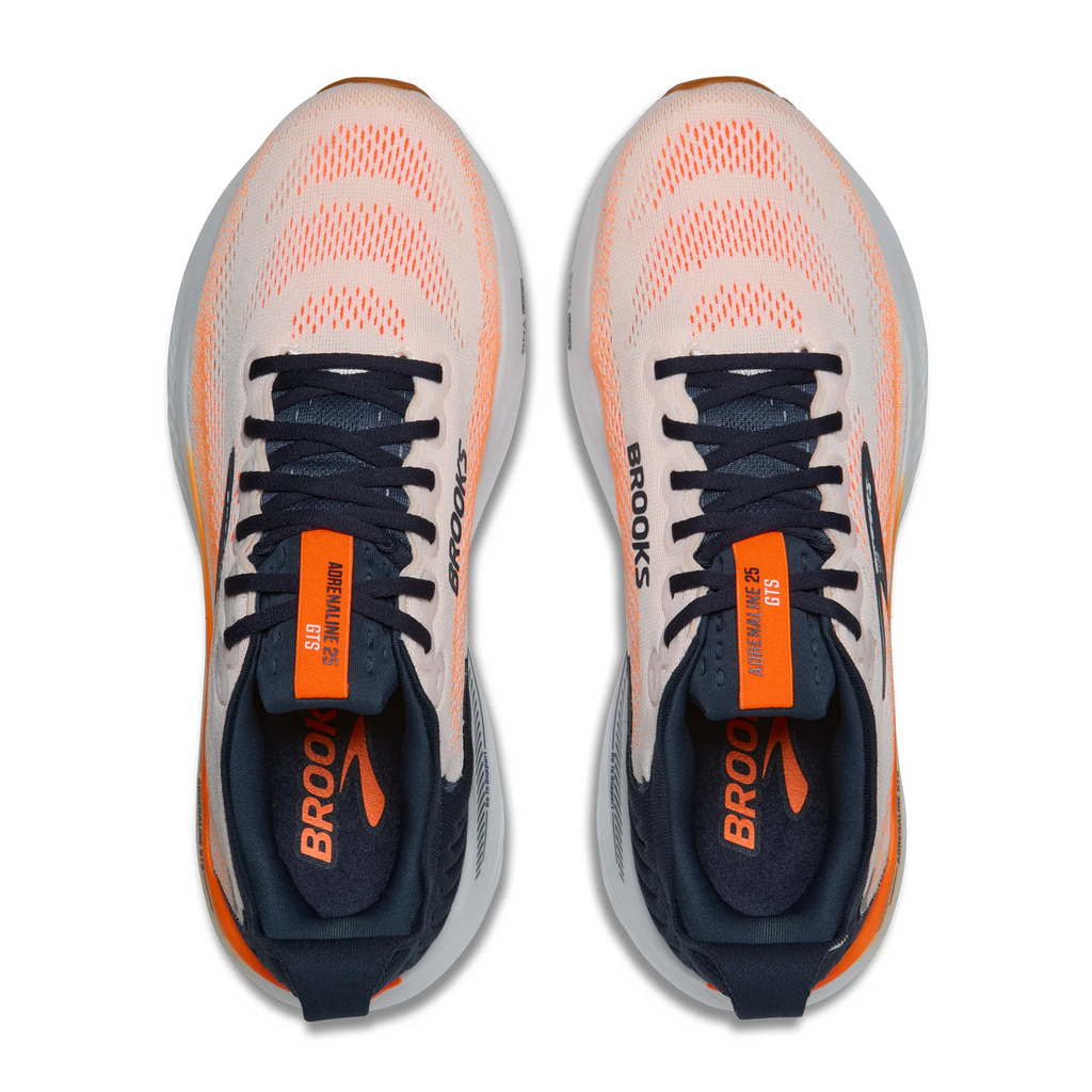 Brooks Adrenaline GTS 25 Running Shoe Men's - White/Spellbound/Orange