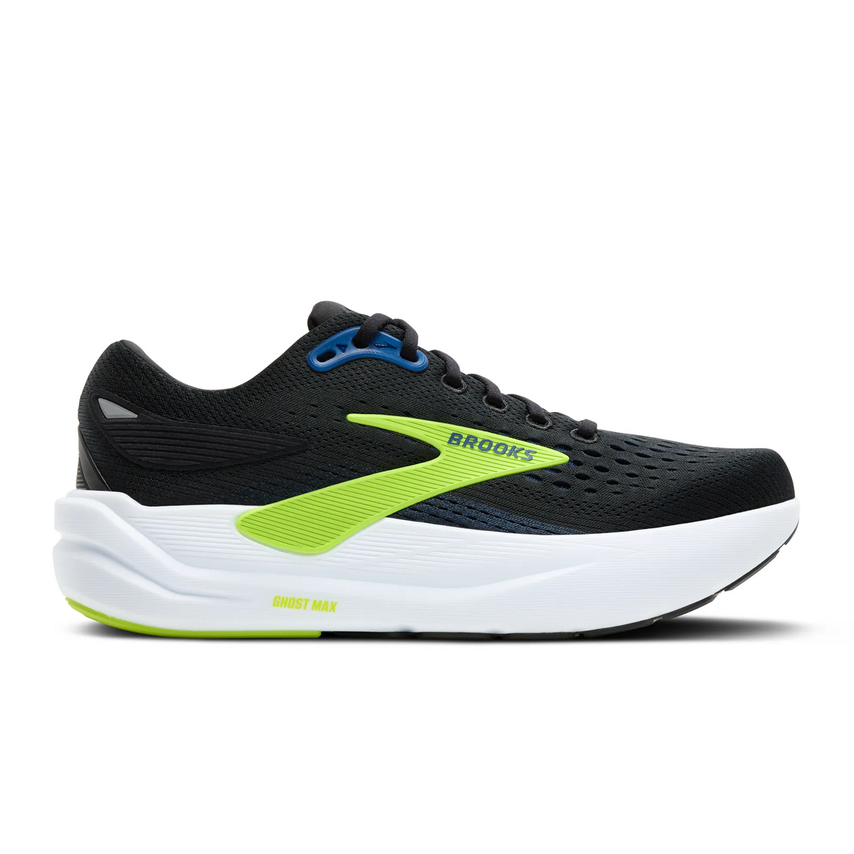 Brooks Ghost Max 3 Running Shoe Men's - Black/Navy/Acid Lime