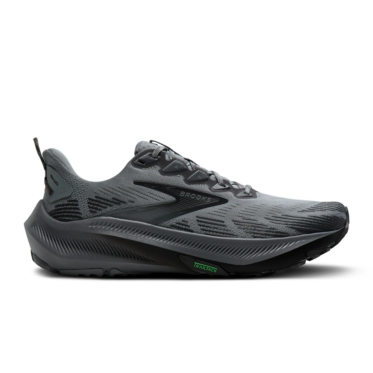 Brooks Ghost Trail Running Shoe Men's - Gray/Gray/Blackened Pearl