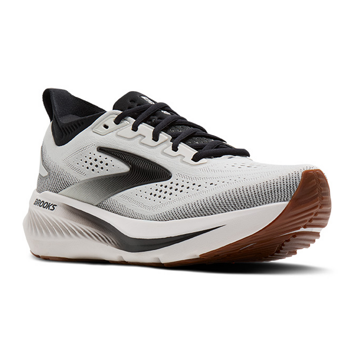 Brooks Glycerin 23 Running Shoe Men's - White/Black/Biscuit