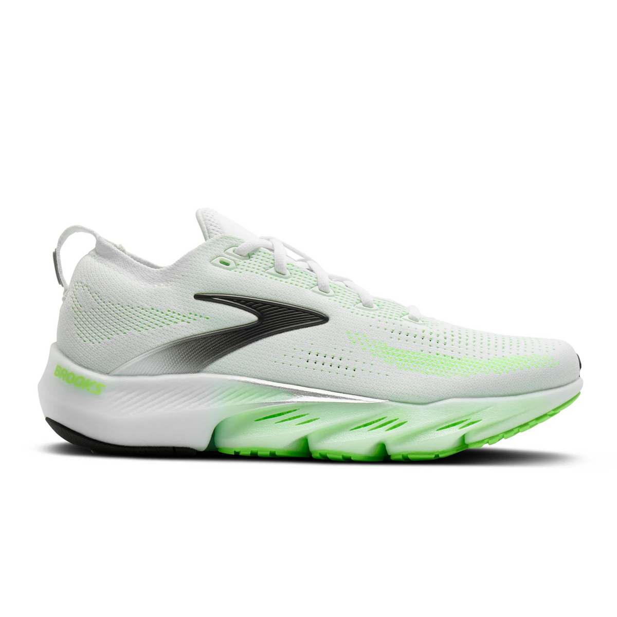 Brooks Glycerin Flex Running Shoe Men's - White/Green Gecko/Phantom