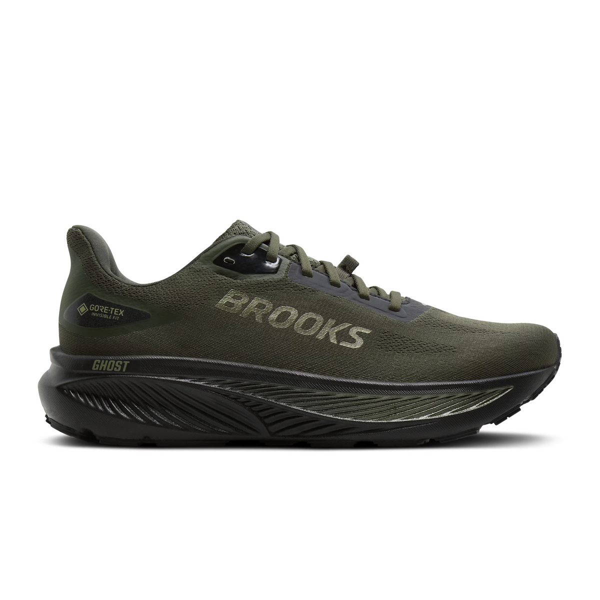 Brooks Ghost 18 GTX Running Shoe Men's - Forest/Black/Metallic