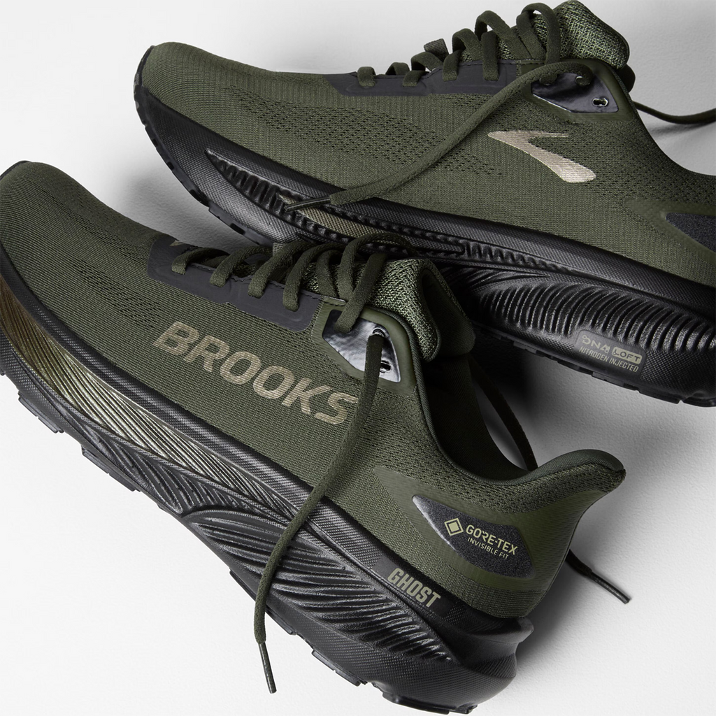 Brooks Ghost 18 GTX Running Shoe Men's - Forest/Black/Metallic