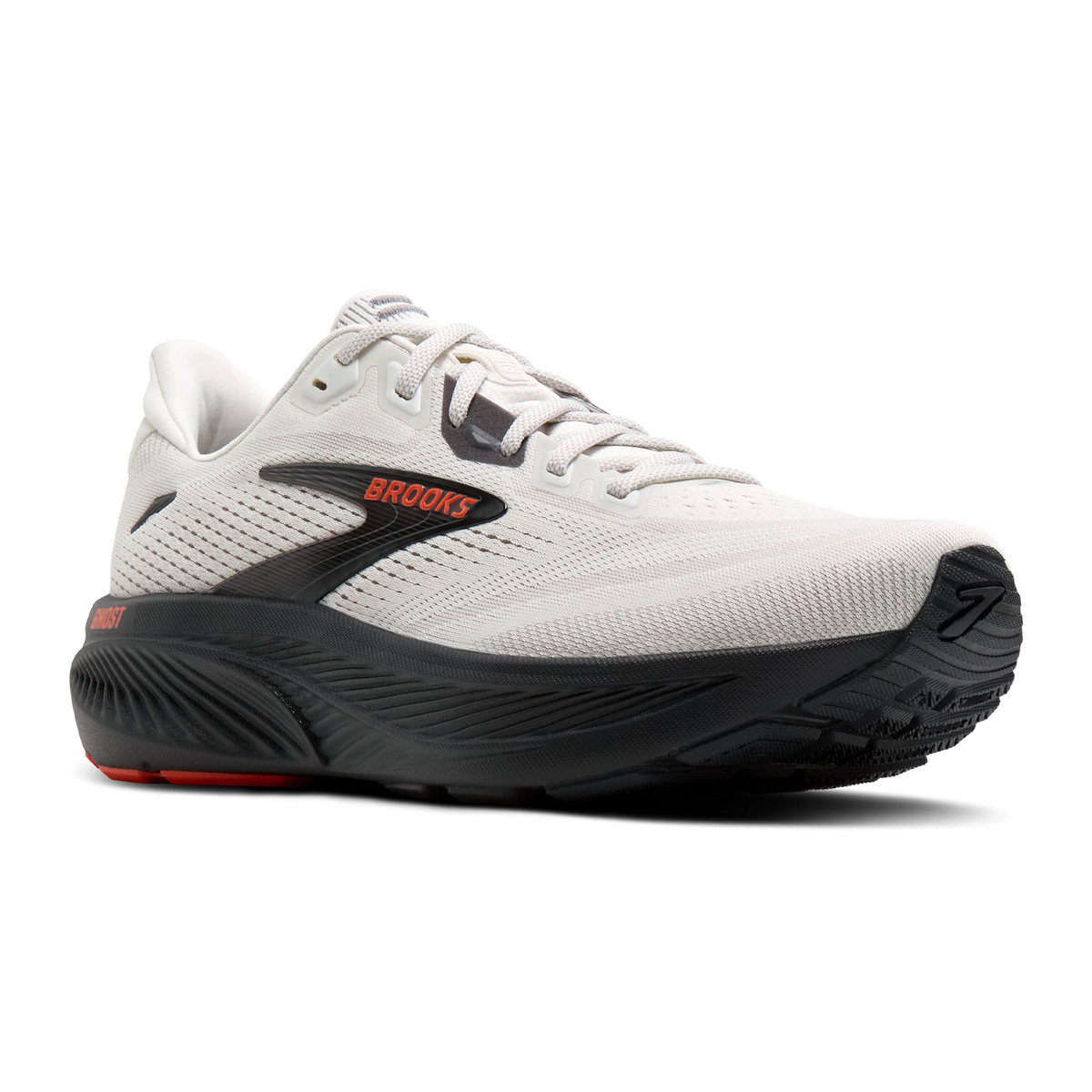 Brooks Ghost 18 Running Shoe Men's - Coconut/Pearl/Tigerlily