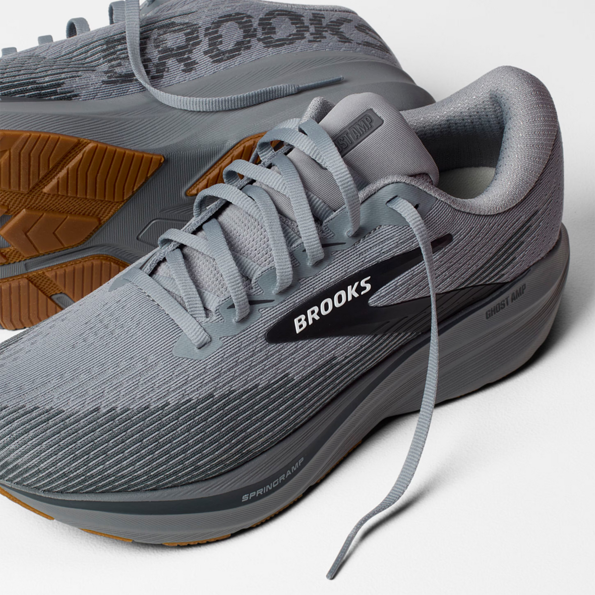 Brooks Ghost Amp Running Shoe Men's - Primer/Ebony/Oyster