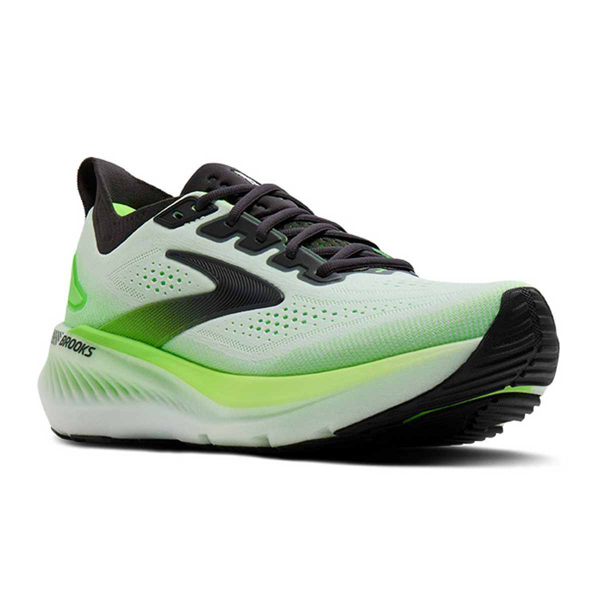 Brooks Glycerin GTS 23 Running Shoe Men's - White/Phantom/Green Gecko