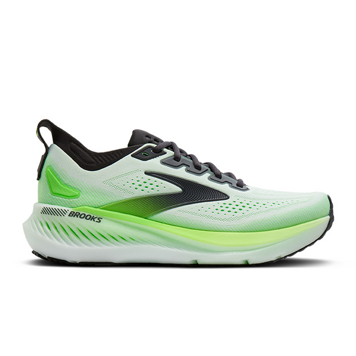 Brooks Glycerin GTS 23 Running Shoe Men's - White/Phantom/Green Gecko