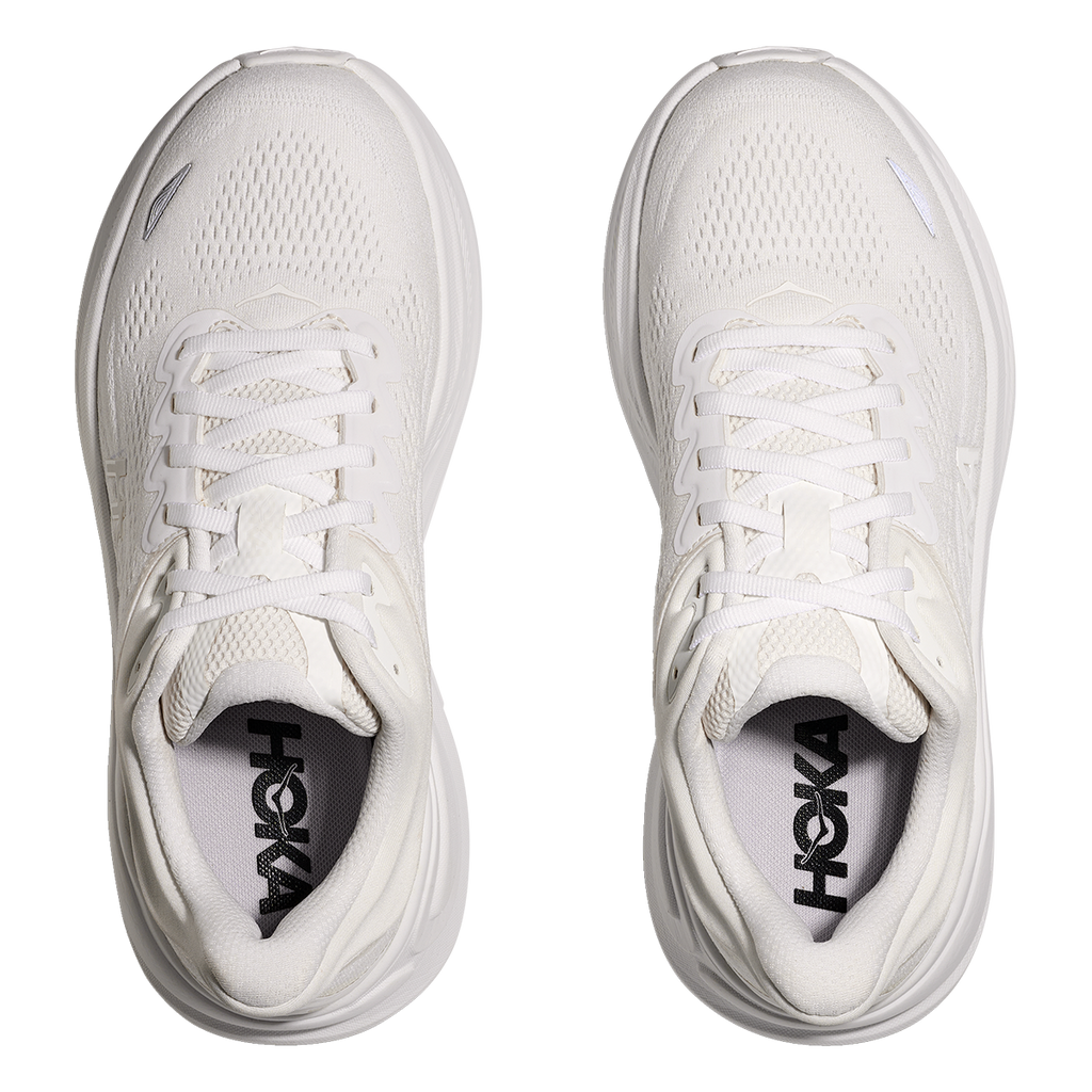 HOKA Bondi 9 White - White Women's Shoes