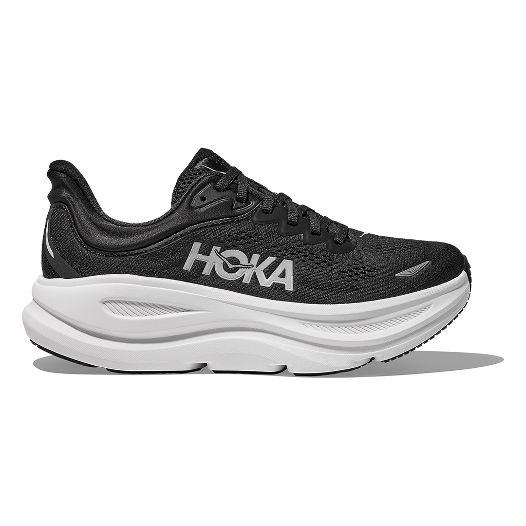 HOKA Bondi 9 Black - White Women's Shoes