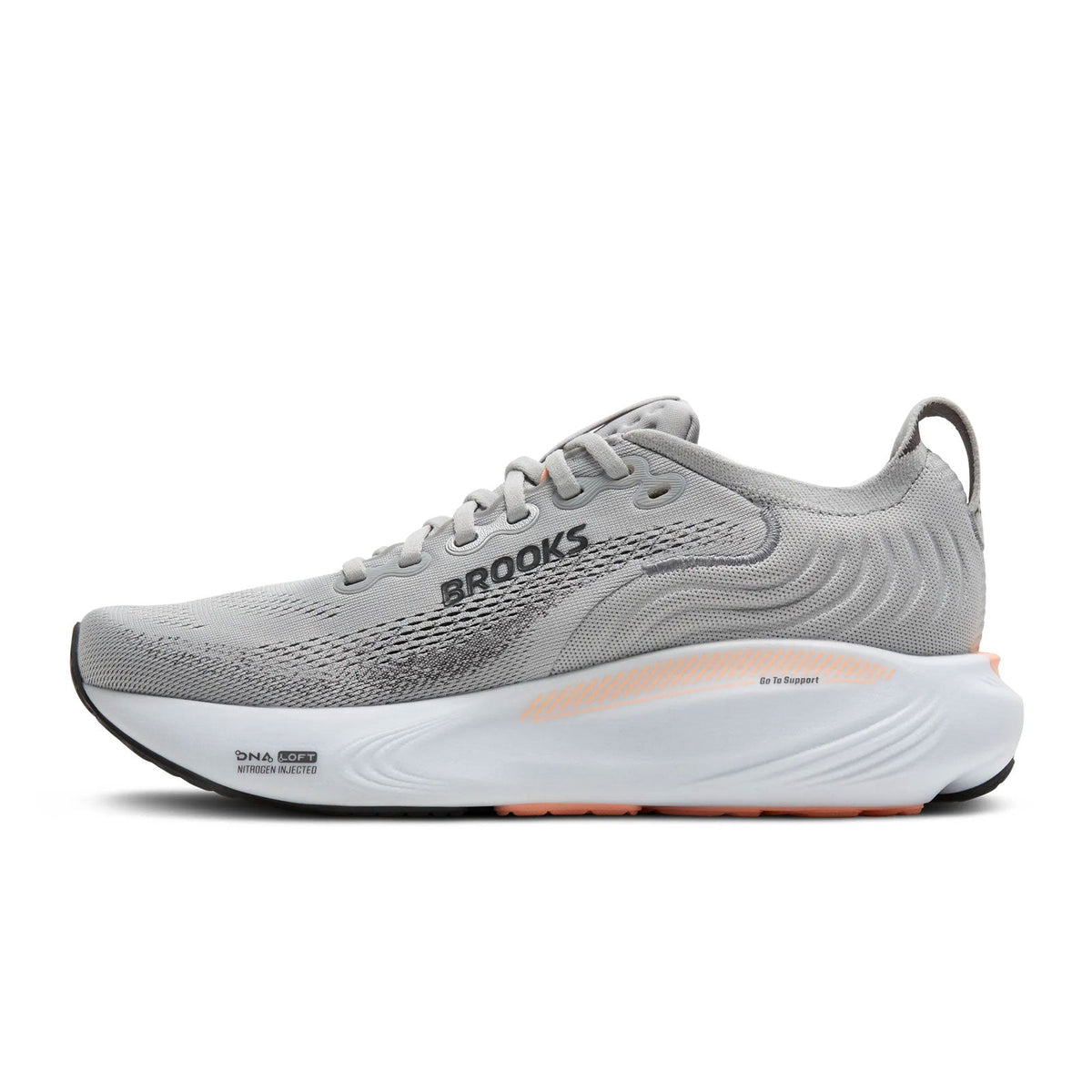 Brooks Adrenaline GTS 25 Running Shoe Women's - Grey/Blackened Pearl/Coral