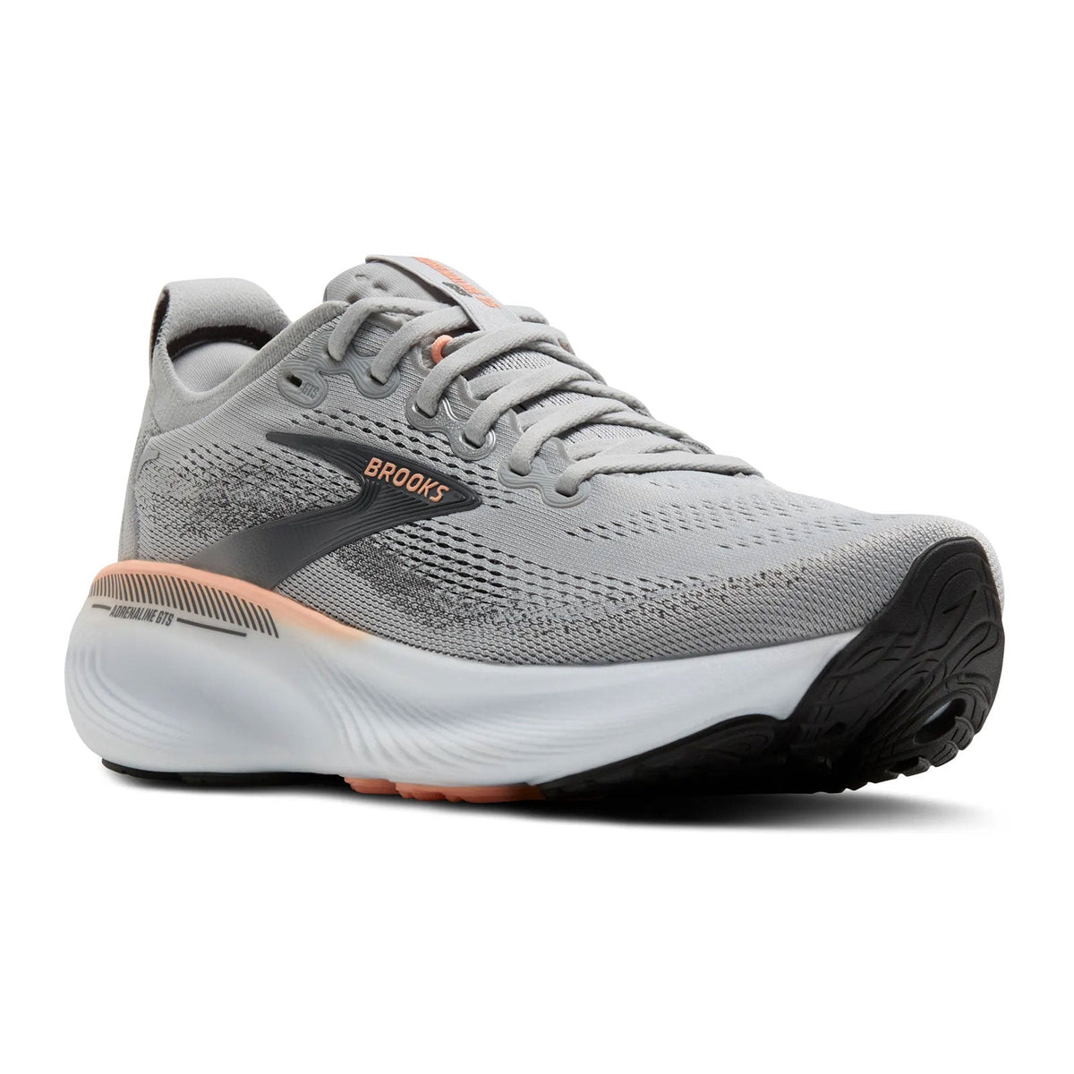 Brooks Adrenaline GTS 25 Running Shoe Women's - Grey/Blackened Pearl/Coral