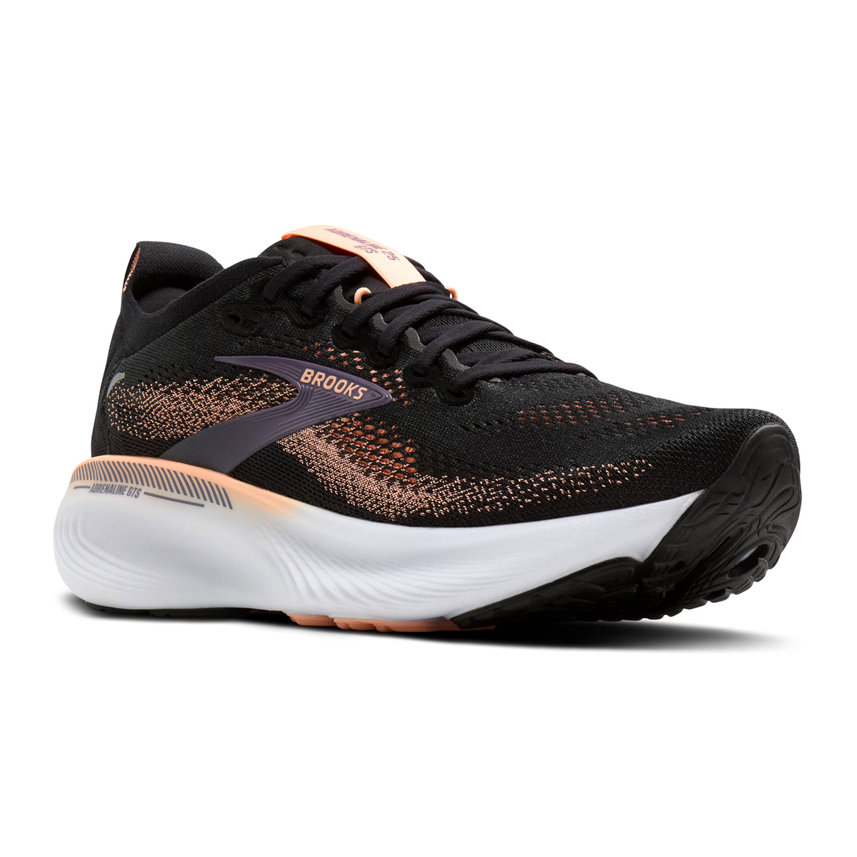 Brooks Adrenaline GTS 25 Running Shoe Women's - Black/Peach/Mulled Grape