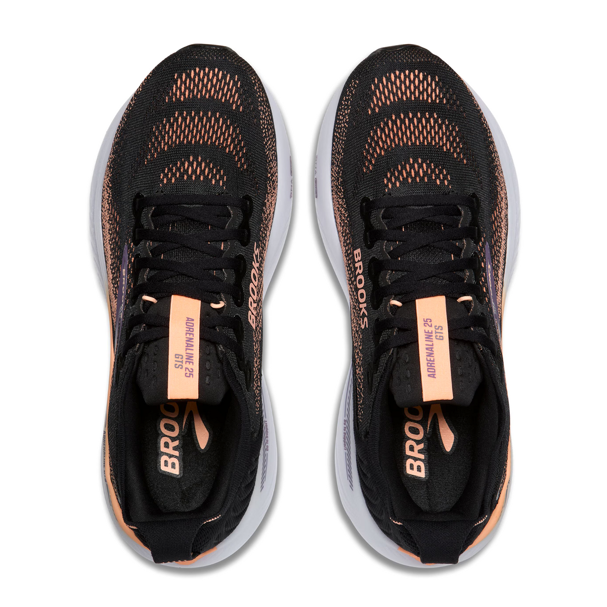 Brooks Adrenaline GTS 25 Running Shoe Women's - Black/Peach/Mulled Grape
