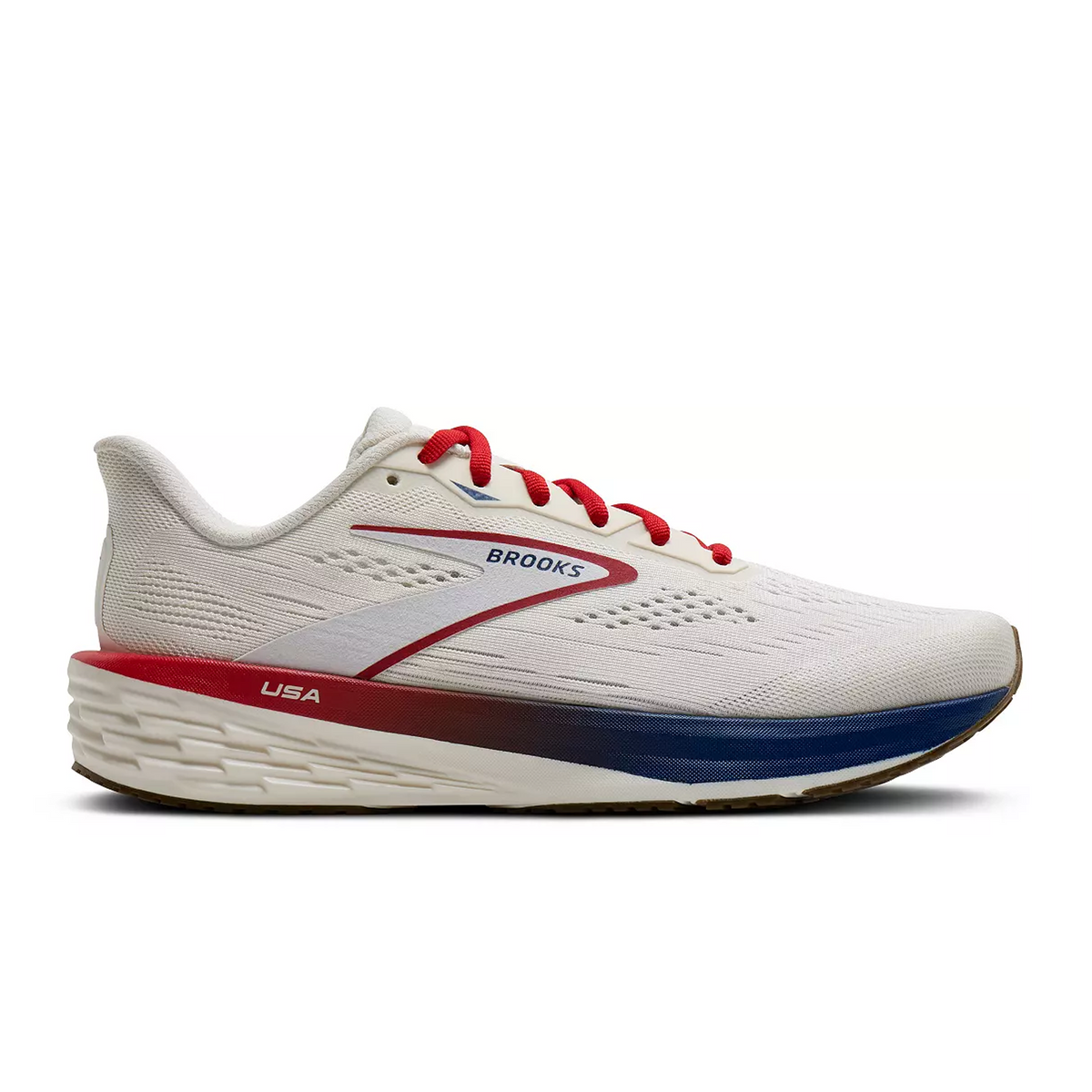 Brooks Launch 12 Running Shoe Women's - Coconut/Red/Blue