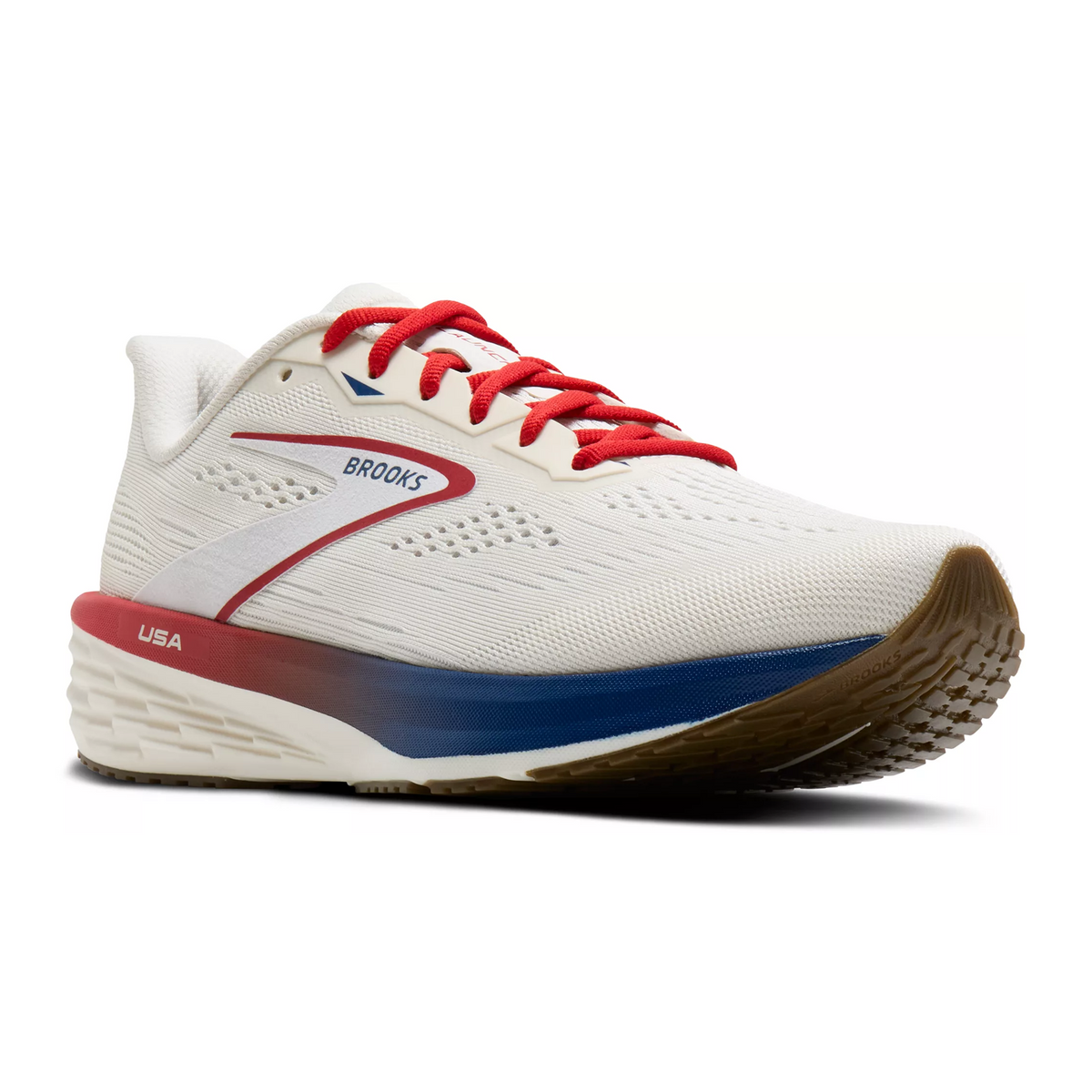 Brooks Launch 12 Running Shoe Women's - Coconut/Red/Blue