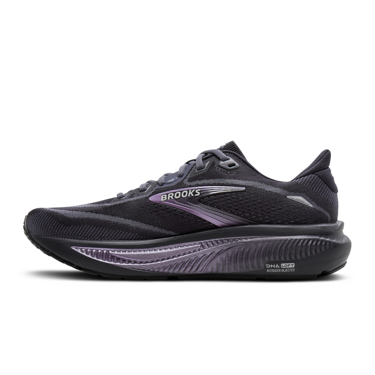 Brooks Ghost 18 Running Shoe Women's - Ebony/Folkstone/Metallic