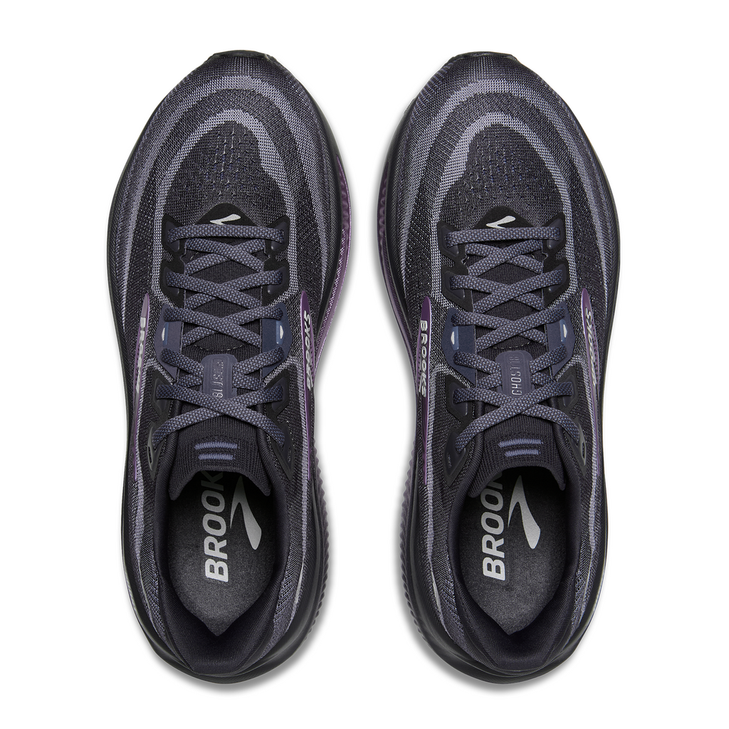 Brooks Ghost 18 Running Shoe Women's - Ebony/Folkstone/Metallic