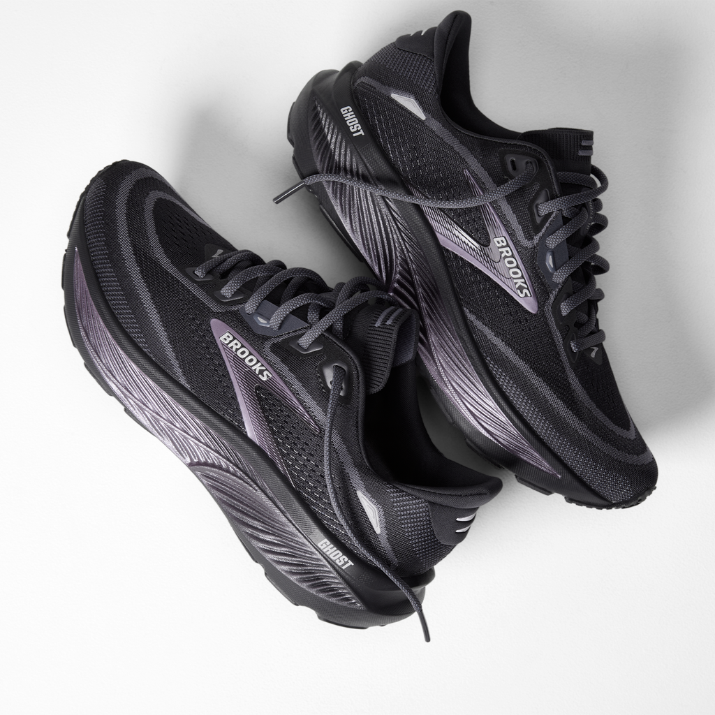 Brooks Ghost 18 Running Shoe Women's - Ebony/Folkstone/Metallic