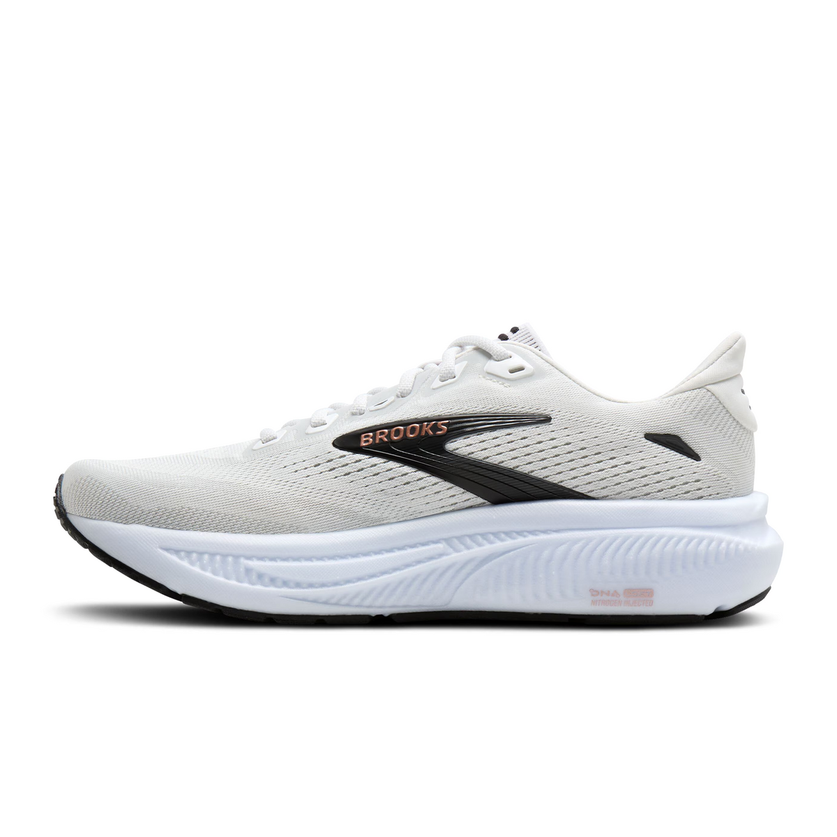 Brooks Ghost 18 Running Shoe Women's - White/Black/Rose Gold