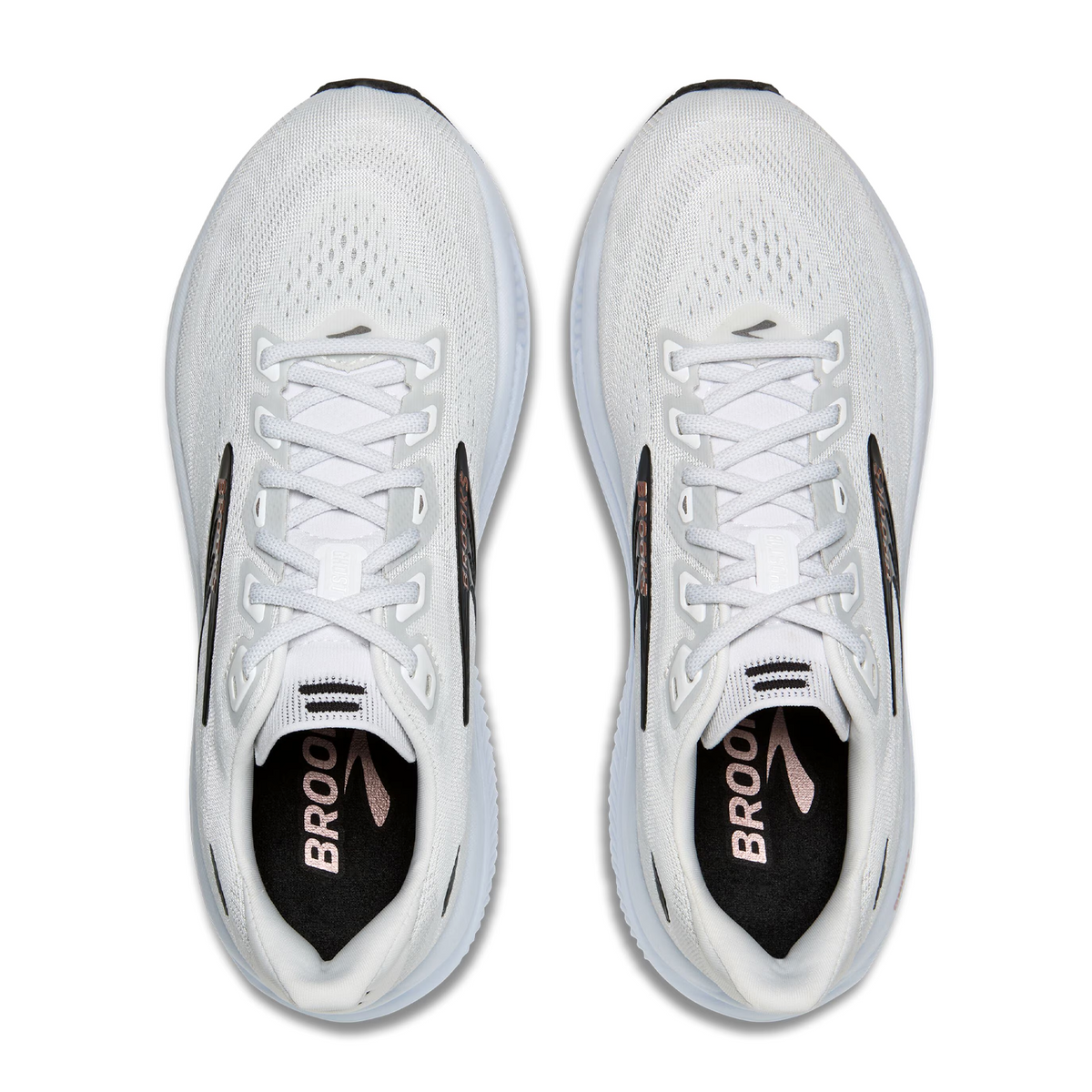 Brooks Ghost 18 Running Shoe Women's - White/Black/Rose Gold