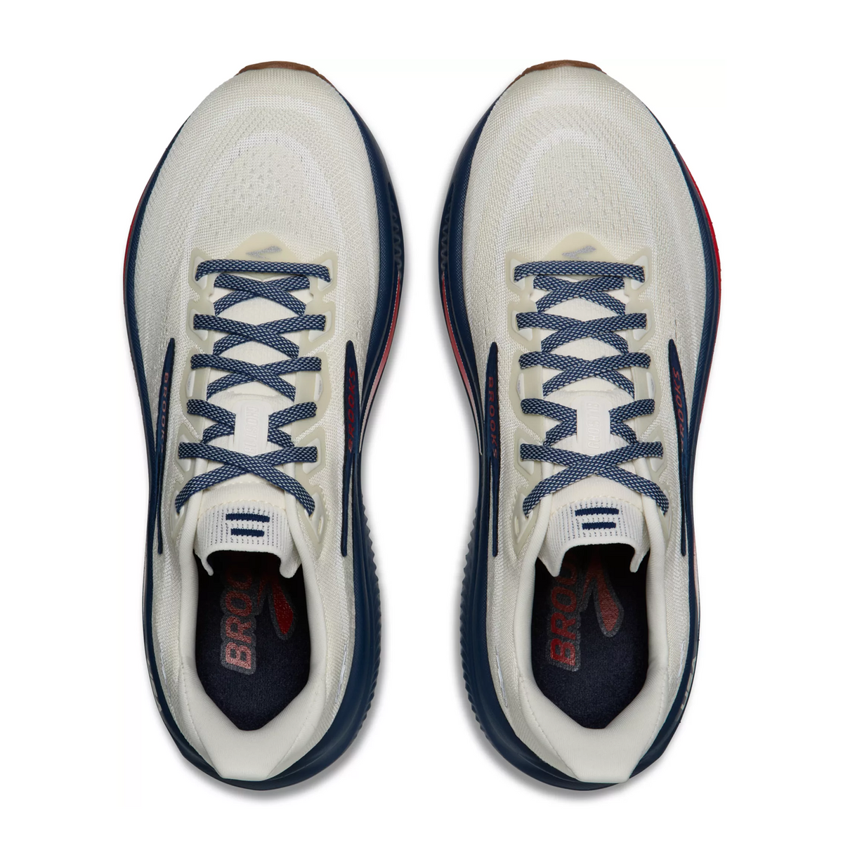 Brooks Ghost 18 Running Shoe Women's - Coconut/Red/Blue