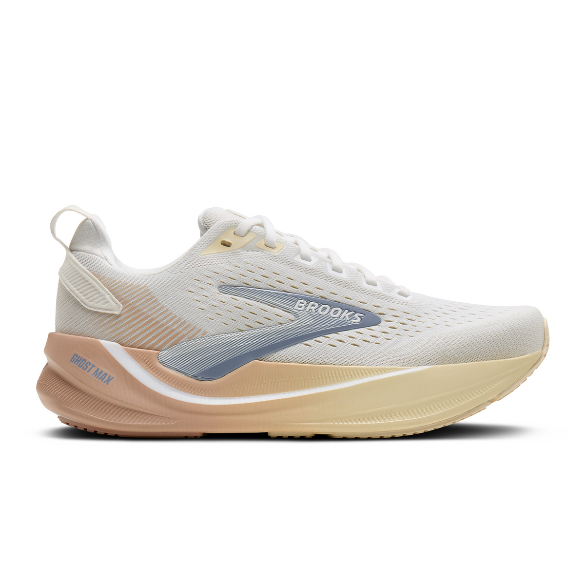 Brooks Ghost Max 4 Running Shoe Women's - White/Rose/Rutabaga