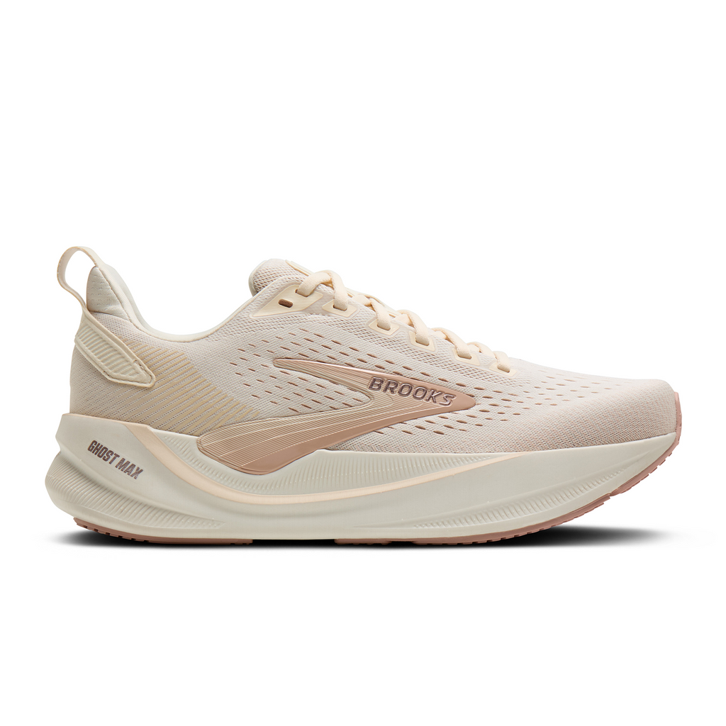 Brooks Ghost Max 4 Running Shoe Women's - Arctic Wolf/Rose/Coconut