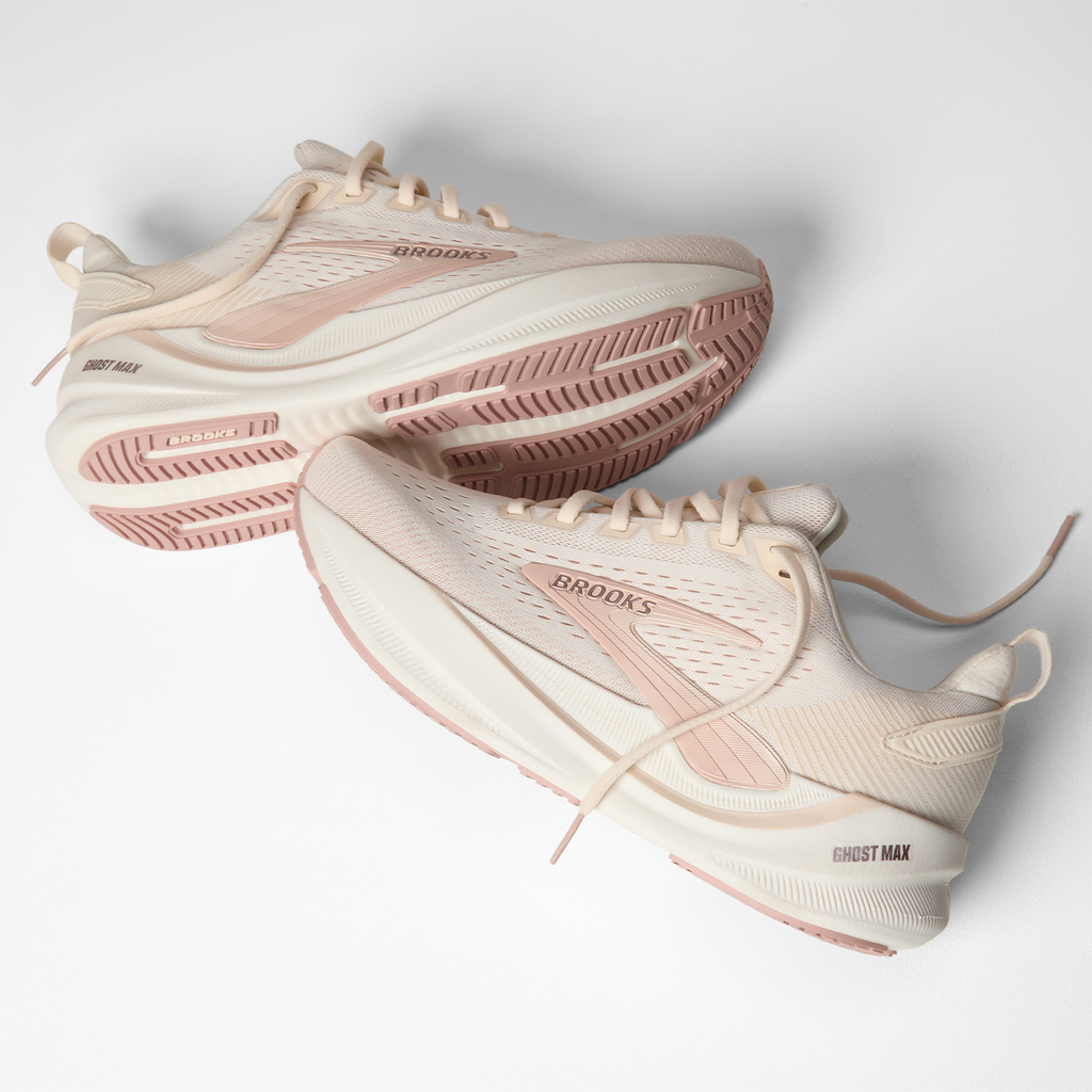 Brooks Ghost Max 4 Running Shoe Women's - Arctic Wolf/Rose/Coconut