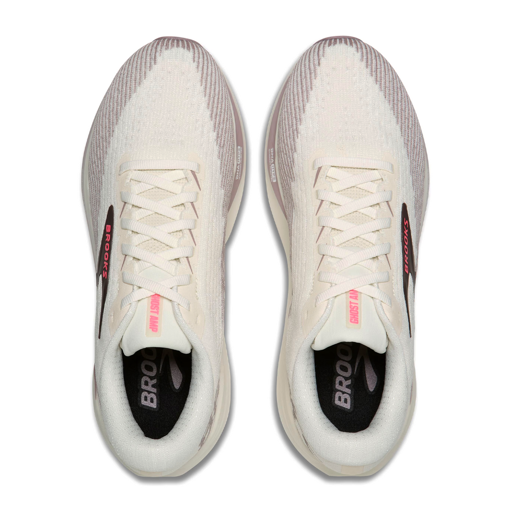 Brooks Ghost Amp Running Shoe Women's - Arctic Wolf/Dove/Pink
