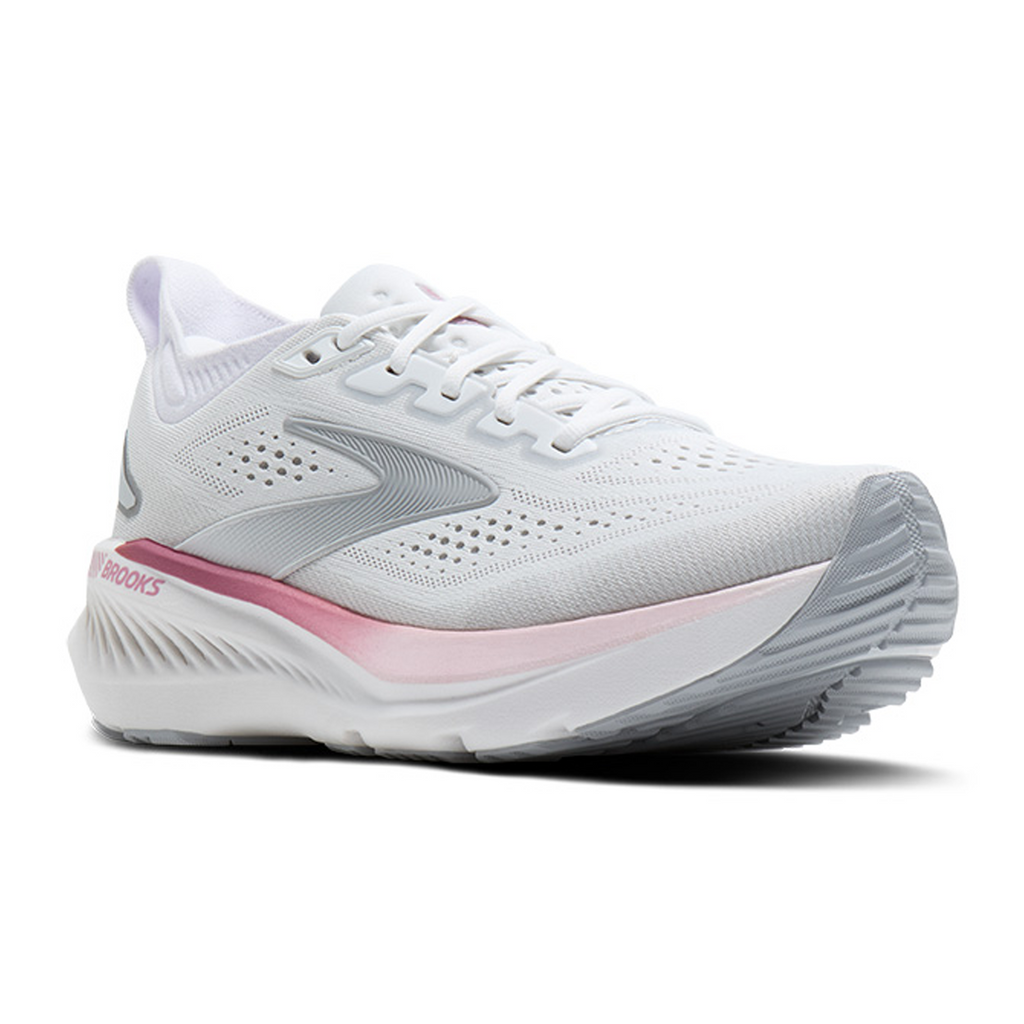 Brooks Glycerin GTS 23 Running Shoe Women's - White/Harbor Mist/Metallic