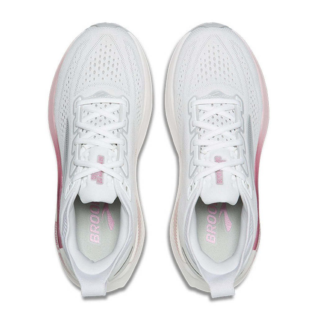 Brooks Glycerin GTS 23 Running Shoe Women's - White/Harbor Mist/Metallic
