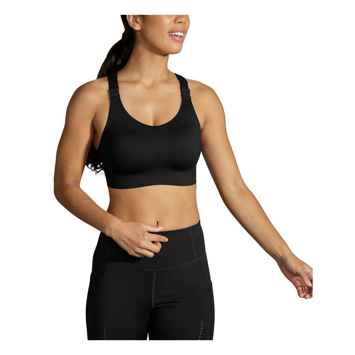 Brooks Dare Racerback Run Bra 2.0 - Black Women's