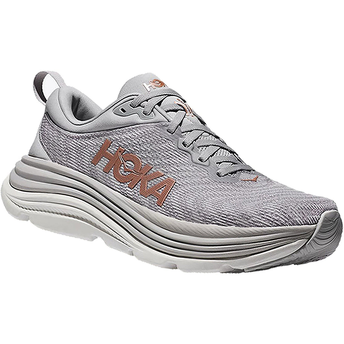 HOKA Gaviota 5 Women's Running Shoes Harbor Mist/Rose Gold Mesh