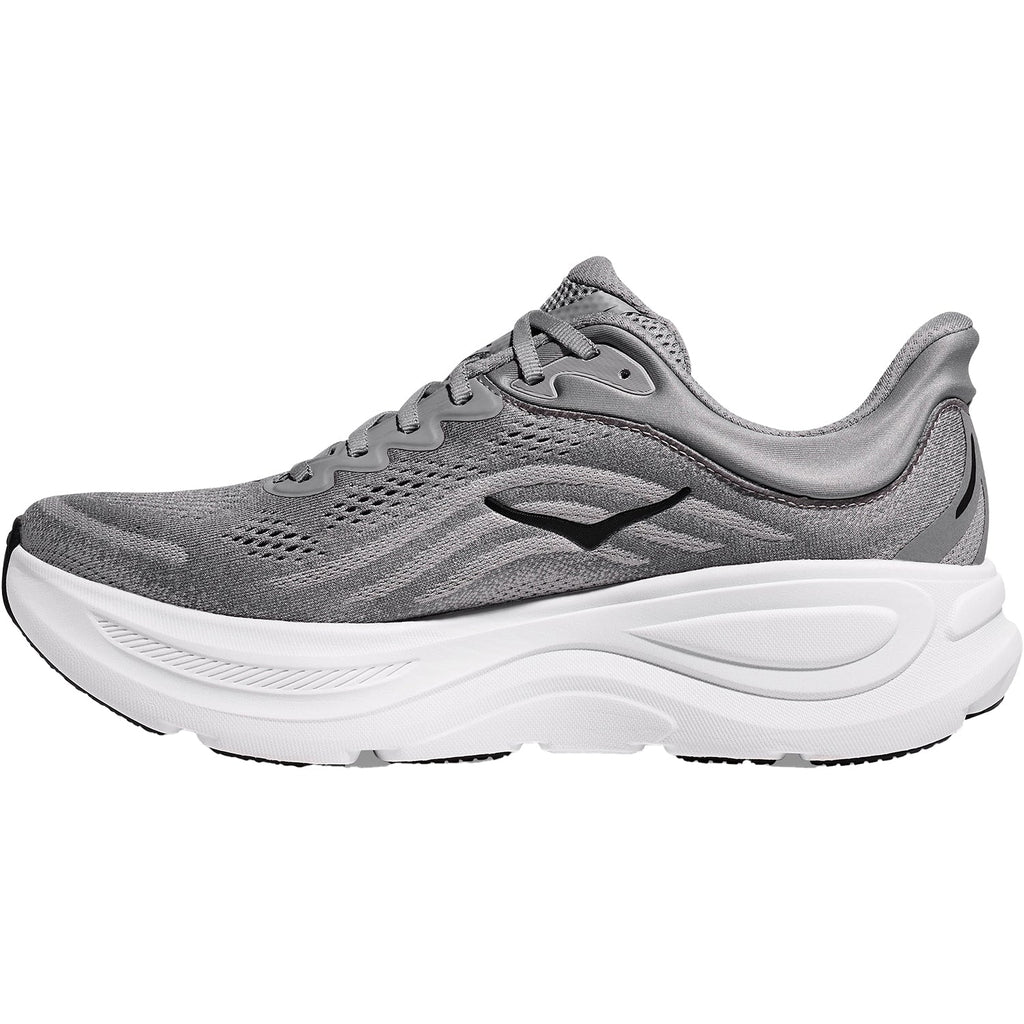 HOKA Bondi 9 Men's Athletic Shoes Galactic Grey/Stellar Grey Mesh