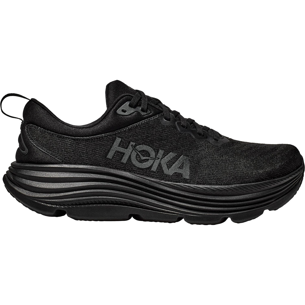 HOKA Gaviota 5 Men's Everyday Running Shoes Black/Black Mesh