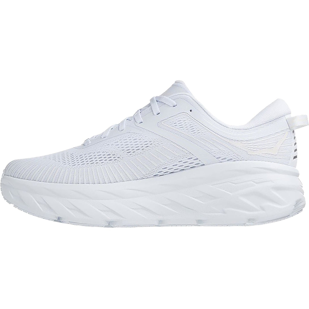 HOKA Bondi 7 Women's Running Shoes White/White Mesh