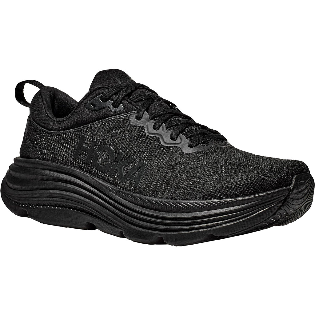 HOKA Gaviota 5 Men's Everyday Running Shoes Black/Black Mesh