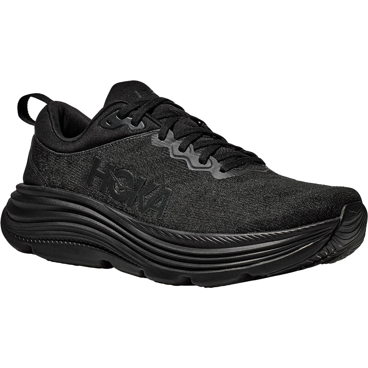 HOKA Gaviota 5 Men's Everyday Running Shoes Black/Black Mesh
