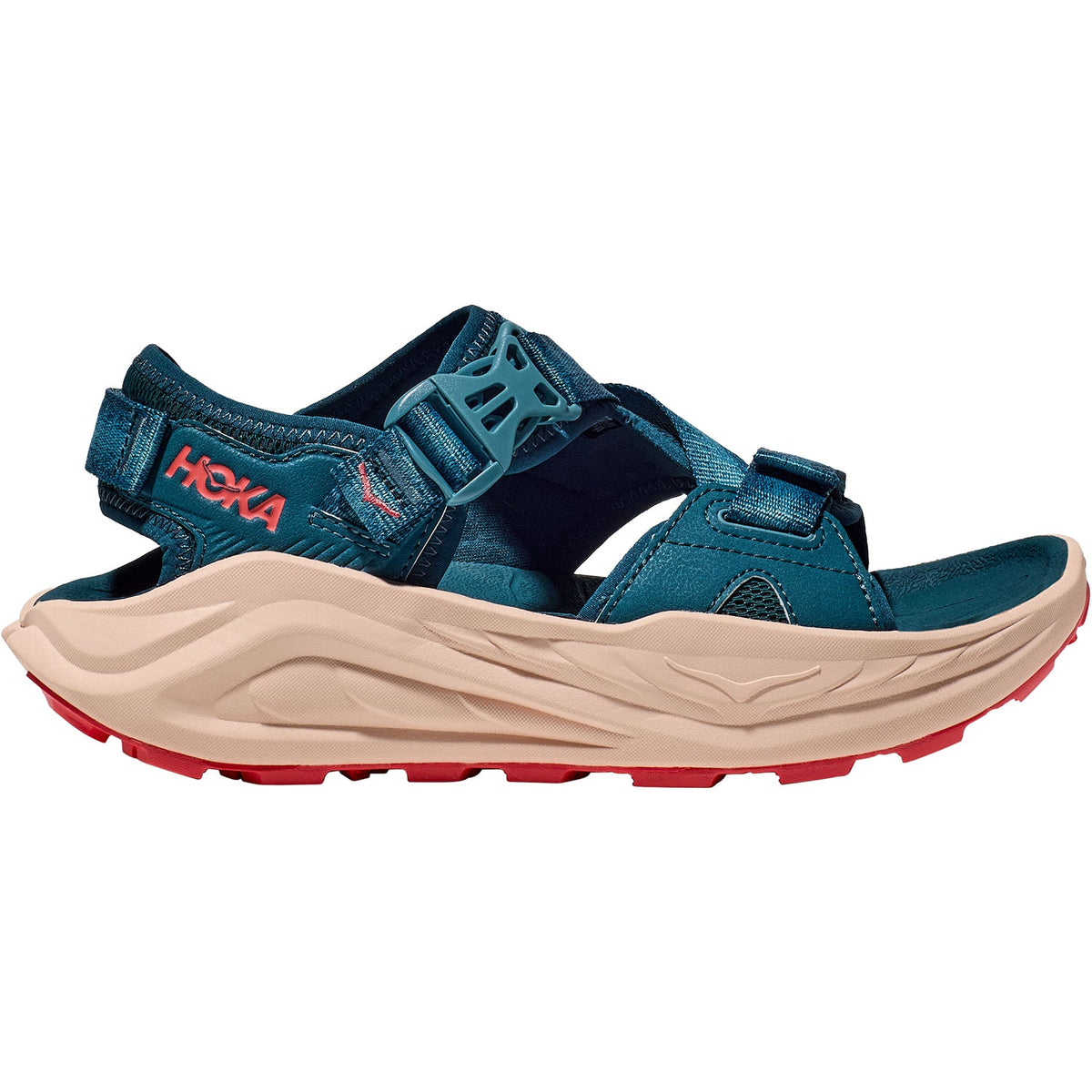 HOKA Infini Hike TC Women's Hiking Shoes Blue Twilight/Grapefruit Synthetic