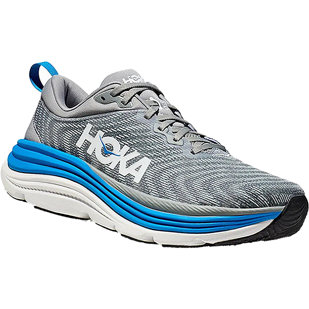 HOKA Gaviota 5 Men's Everyday Running Shoes Limestone/Diva Blue Mesh