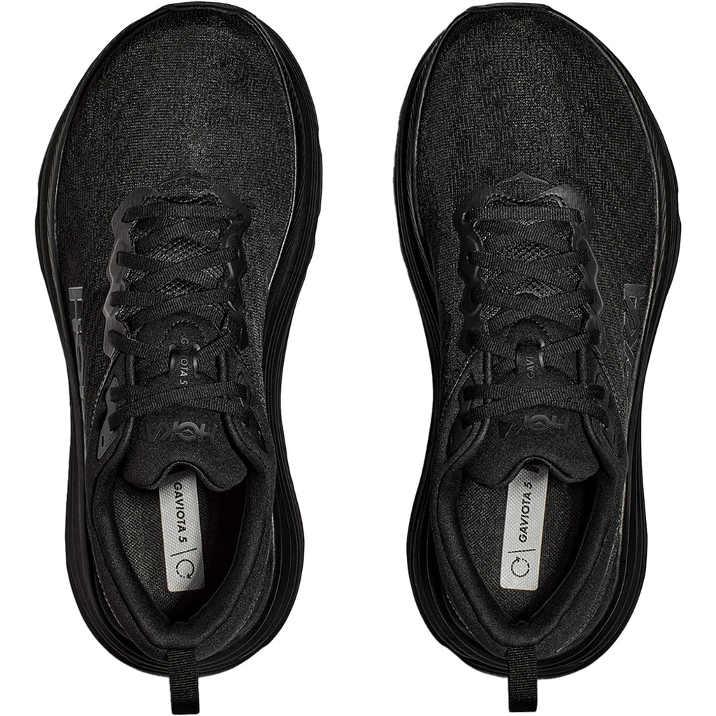 HOKA Gaviota 5 Men's Everyday Running Shoes Black/Black Mesh