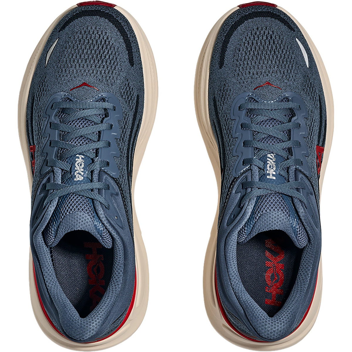 HOKA Bondi 9 Men's Athletic Shoes Thunder Cloud/Vermillion